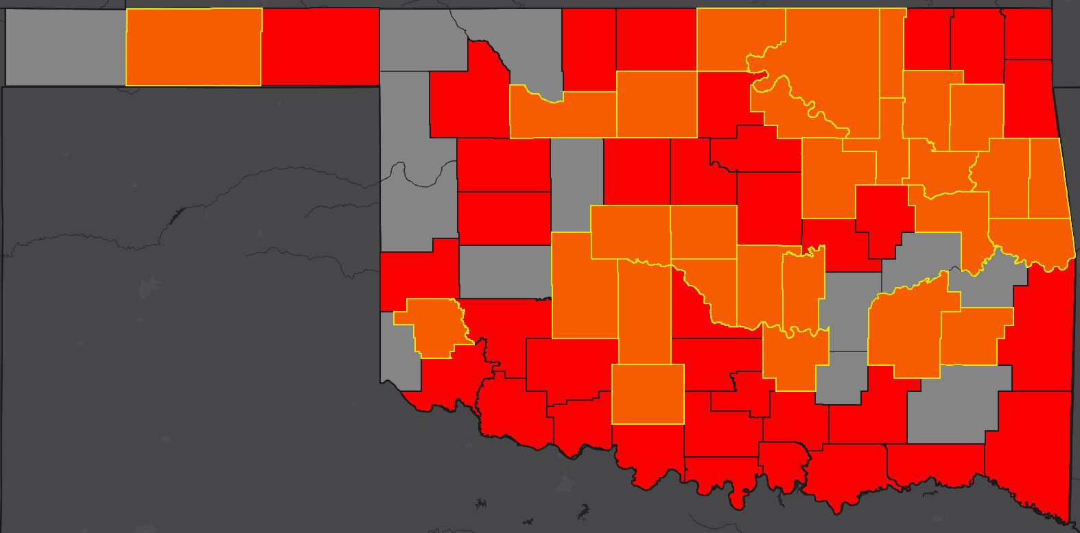 covid19 oklahoma map